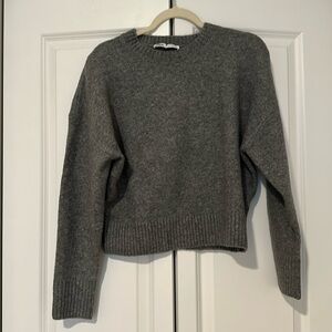 Zara Gray Soft Knit Sweater